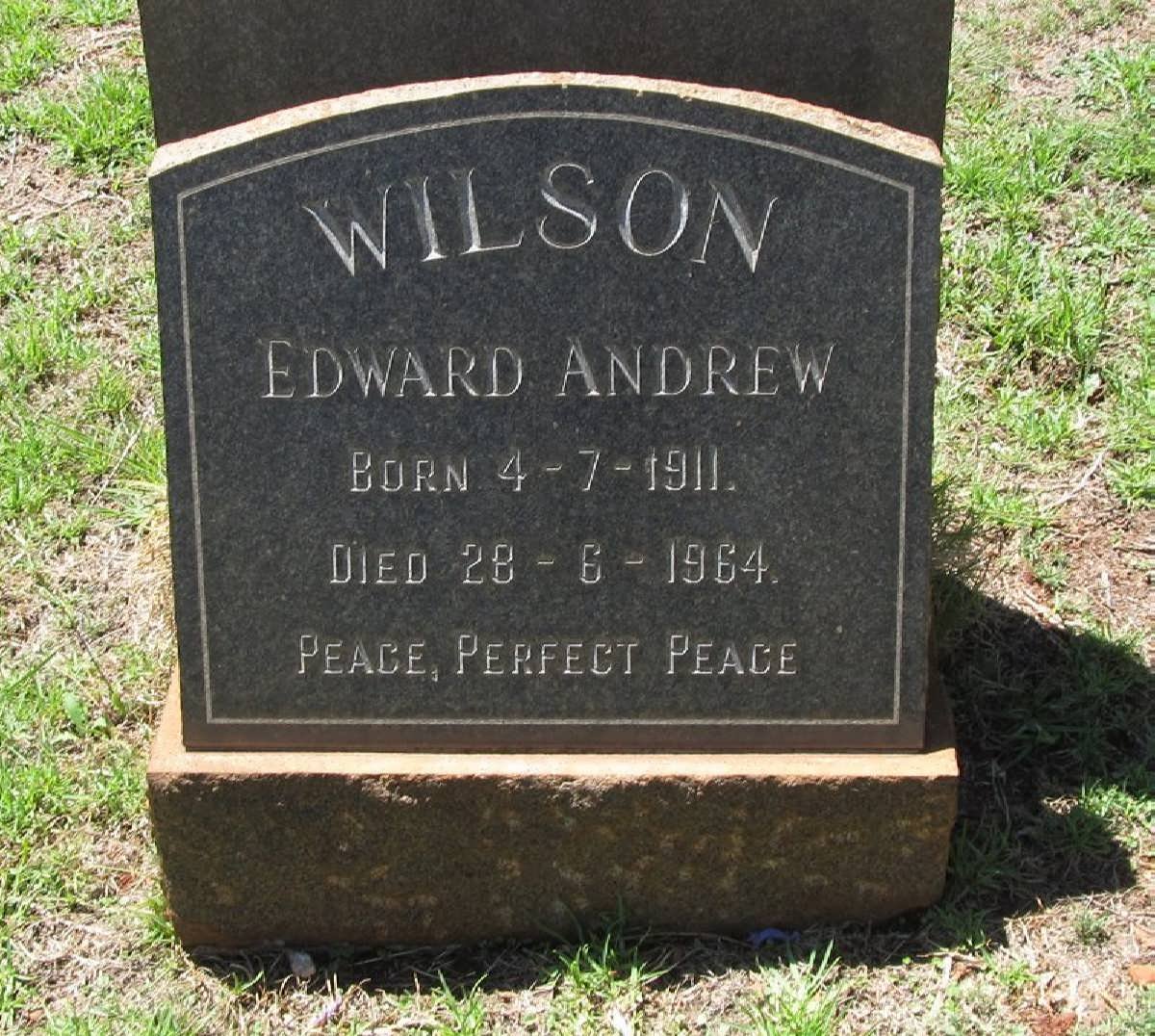 WILSON Edward Andrew 1911-1964
