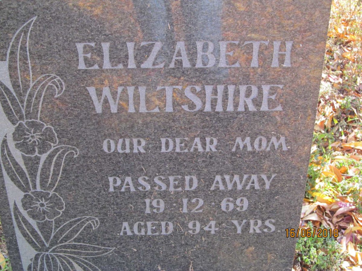 WILTSHIRE Elizabeth -1969