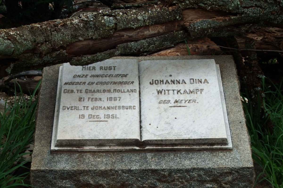 WITTKAMPF Johanna Dina nee MEYER 1887-1951