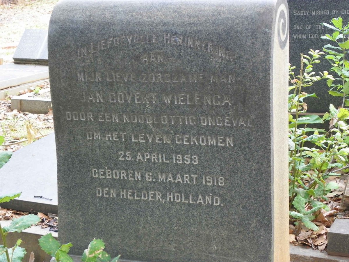 WIELENGA Jan Govert 1918-1953