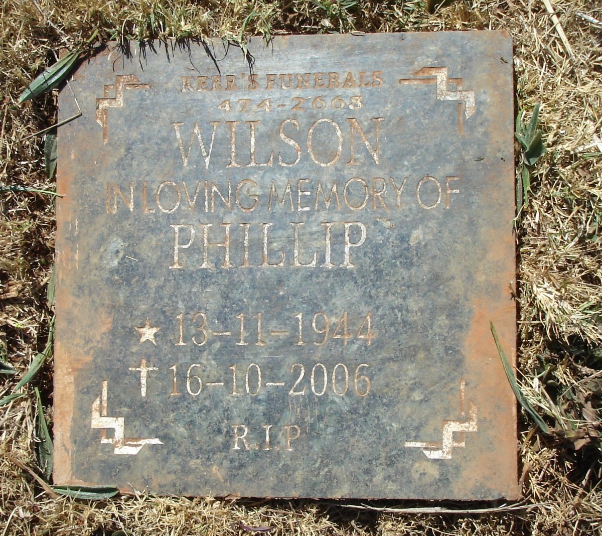 WILSON Phillip 1944-2006