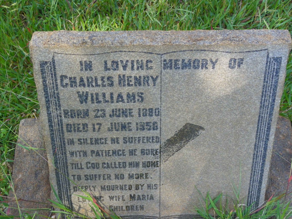 WILLIAMS Charles Henry 1880-1950