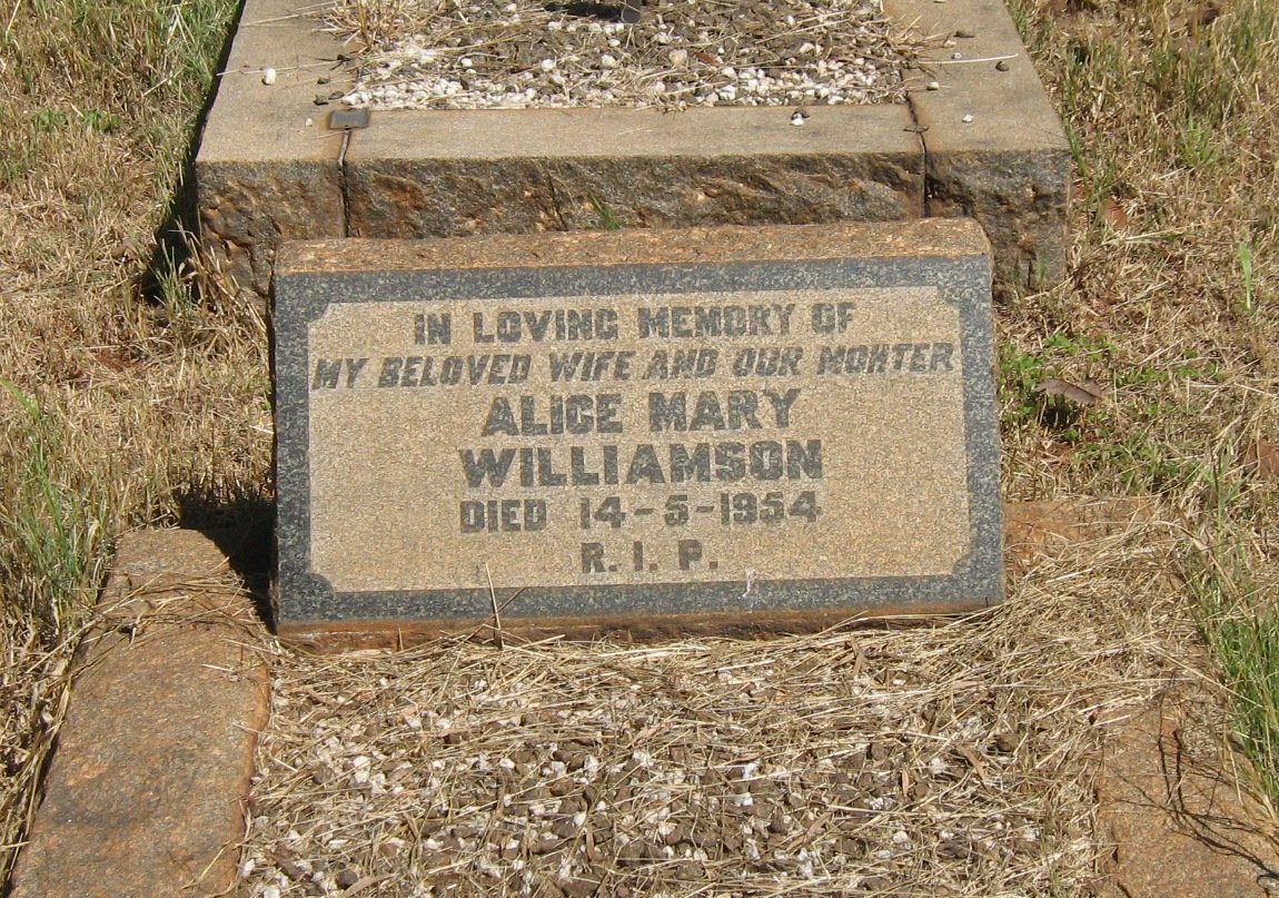 WILLIAMSON Alice Mary -1954