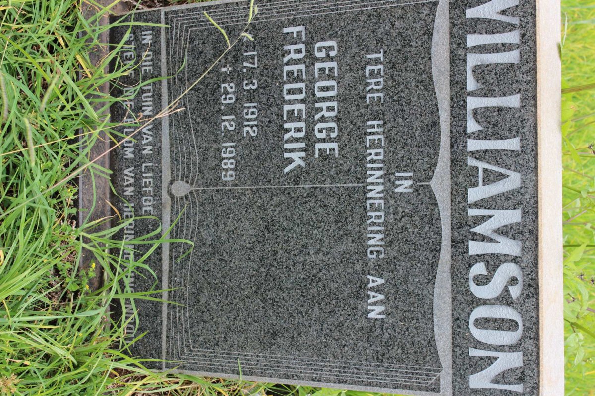 WILLIAMSON George Frederik 1912-1989