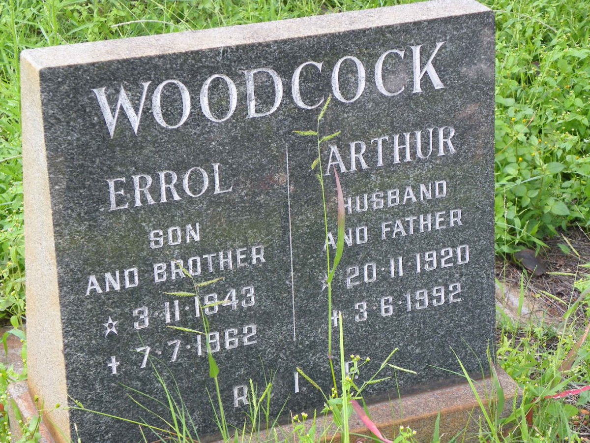 WOODCOCK Arthur 1920-1992 &amp; Errol 1943-1962