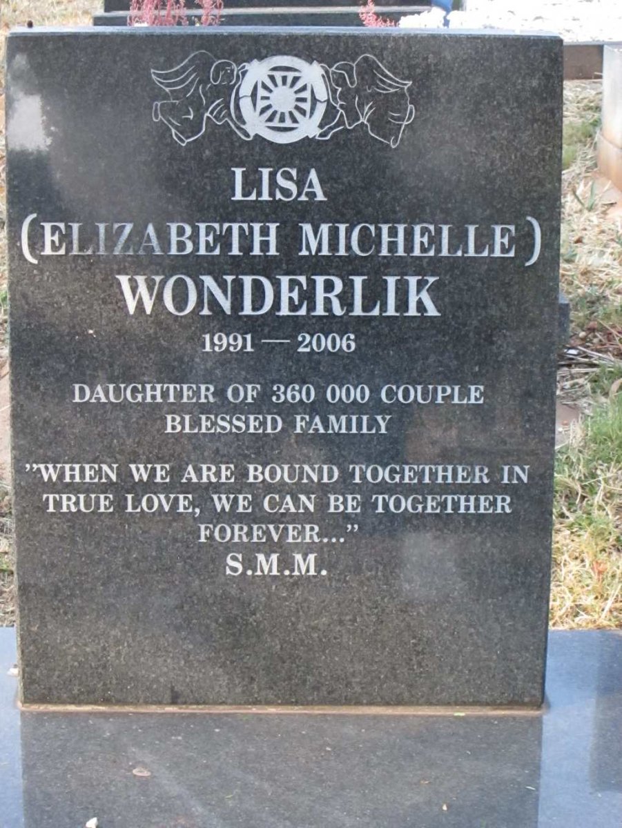 WONDERLIK Elizabeth Michelle 1991-2006