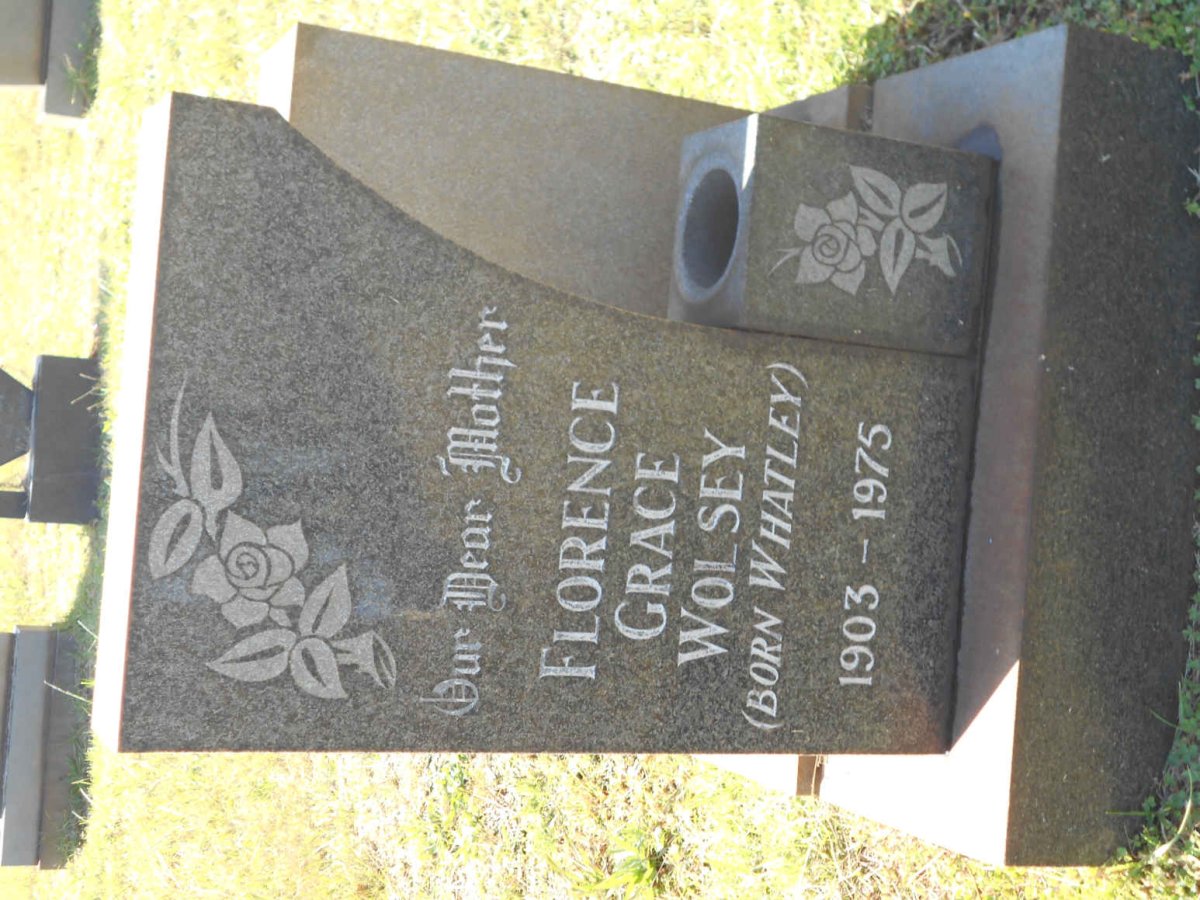 WOLSEY Florence Grace nee WHATLEY 1903-1975