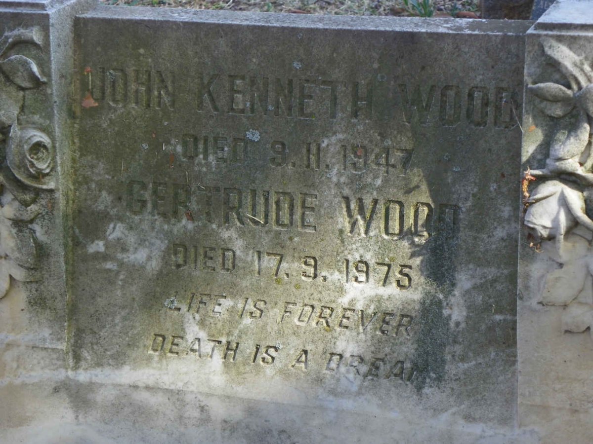 WOOD John Kenneth -1947 &amp; Gertrude -1975