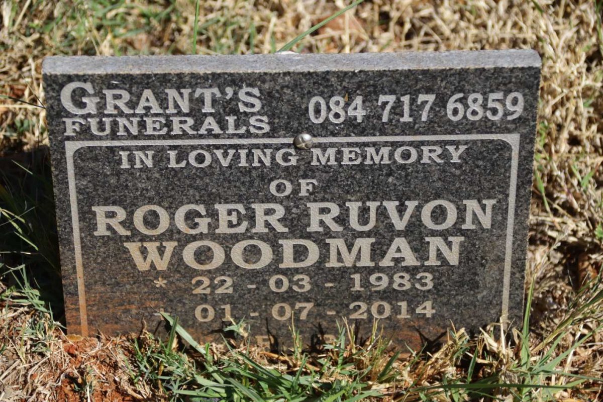 WOODMAN Roger Ruvon 1983-2014