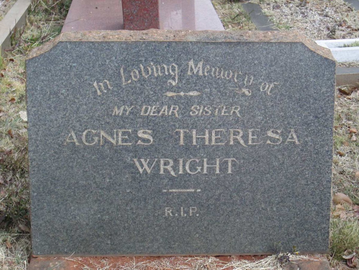 WRIGHT Agnes Theresa