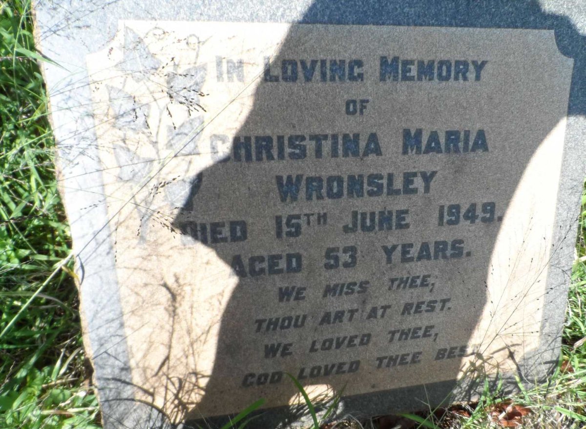 WRONSLEY Christina Maria -1949