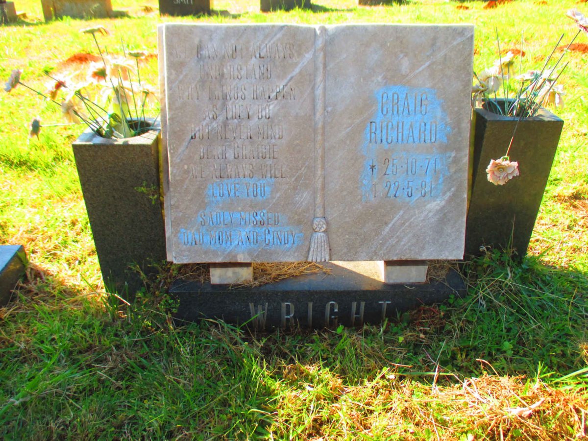 WRIGHT Craig Richard 1971-1981