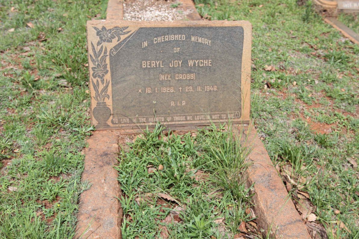 WYCHE Beryl Joy nee CROSS 1926-1946