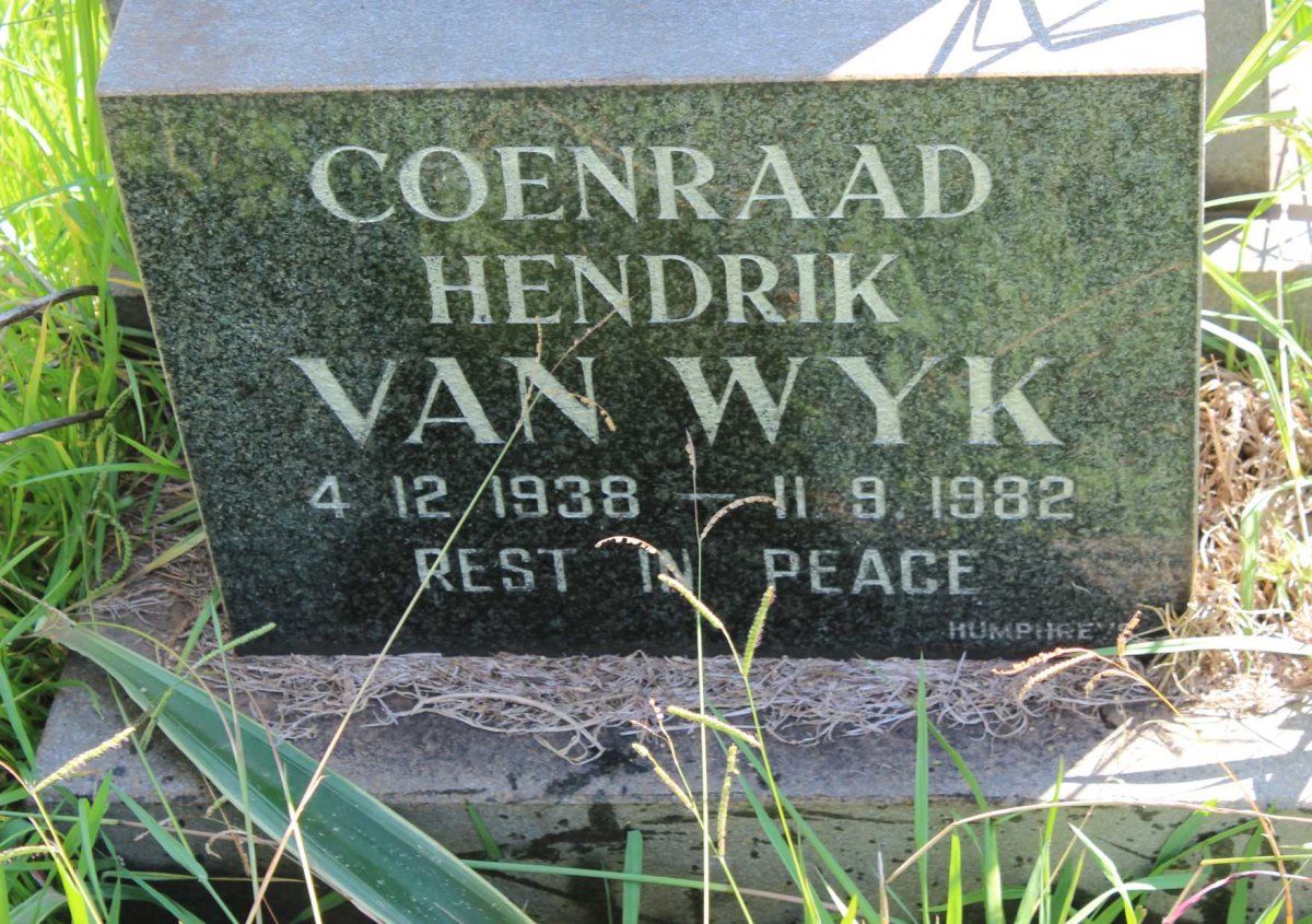 WYK Coenraad Hendrik, van 1938-1982