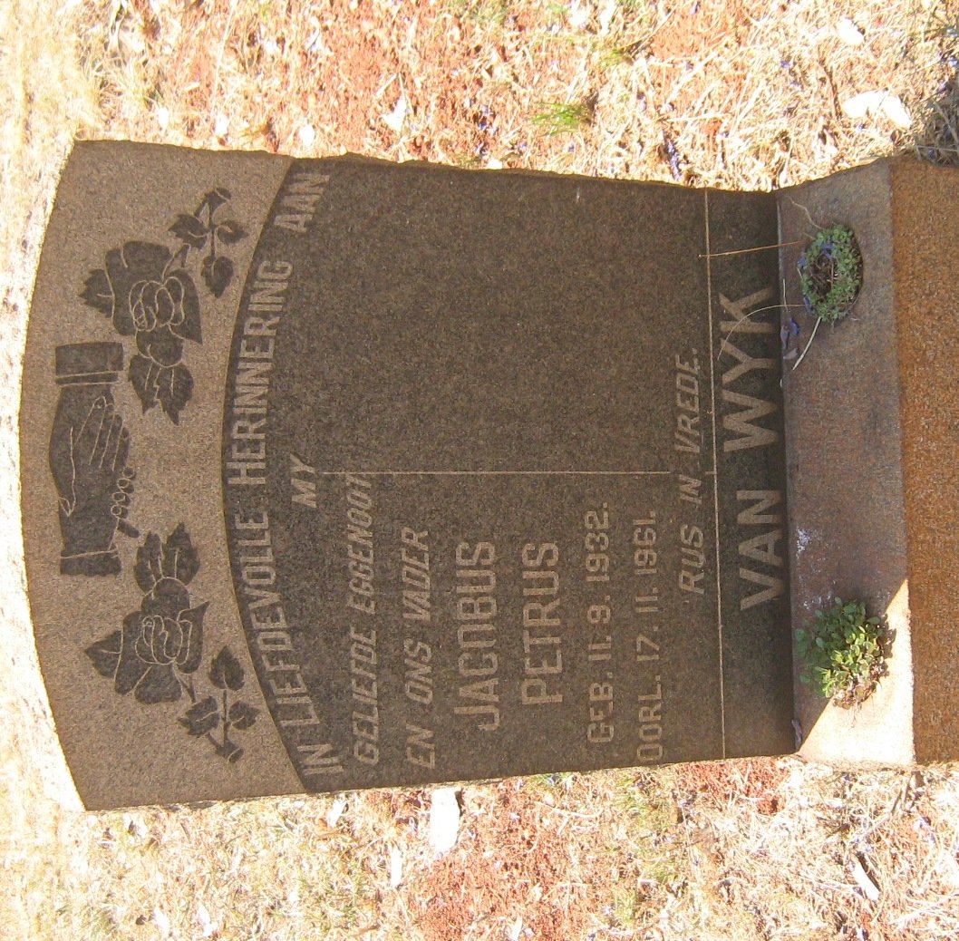 WYK Jacobus Petrus, van 1932-1961