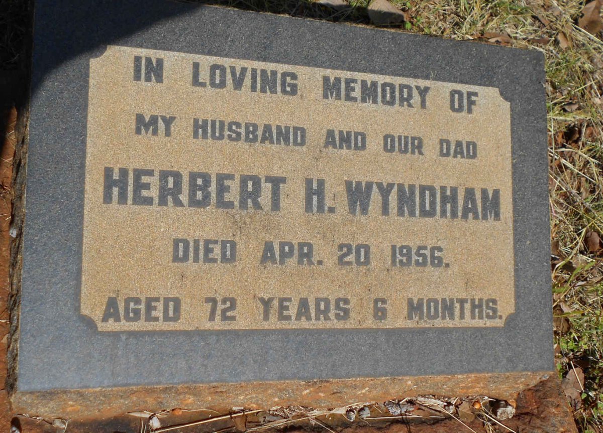 WYNDHAM Herbert H. -1956