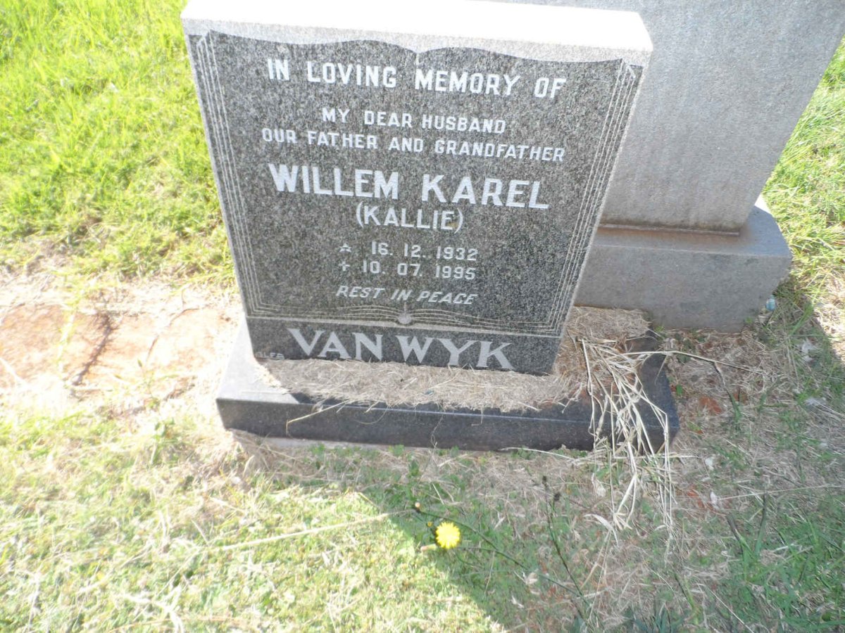 WYK Willem Karel, van 1932-1995