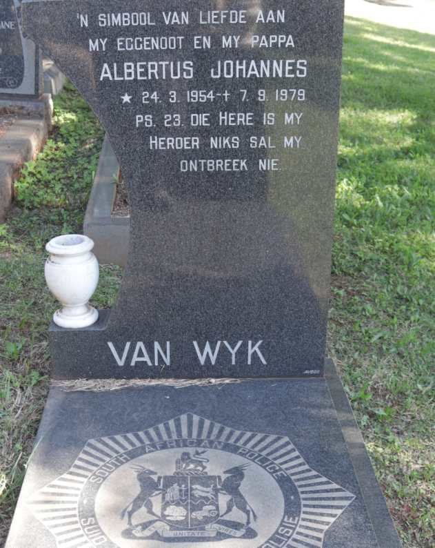 WYK Albertus Johannes, van 1954-1979