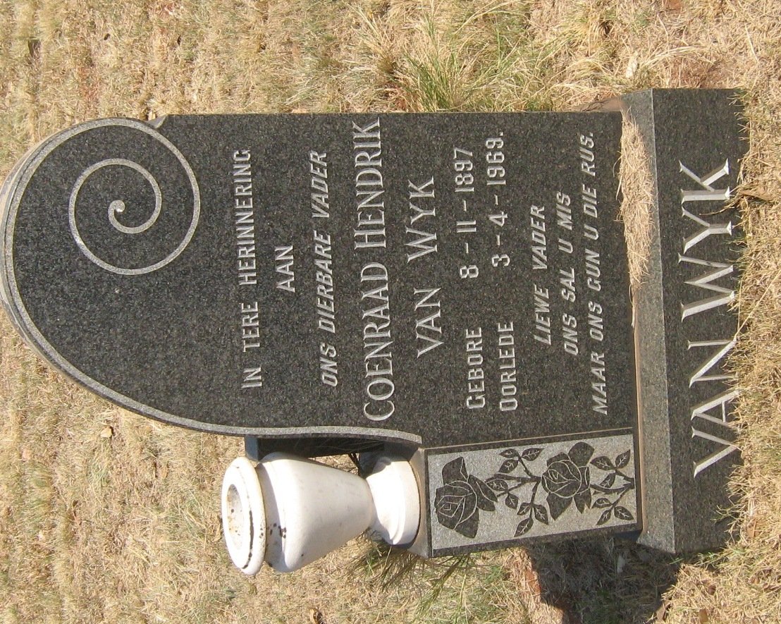 WYK Coenraad Hendrik, van 1897-1969