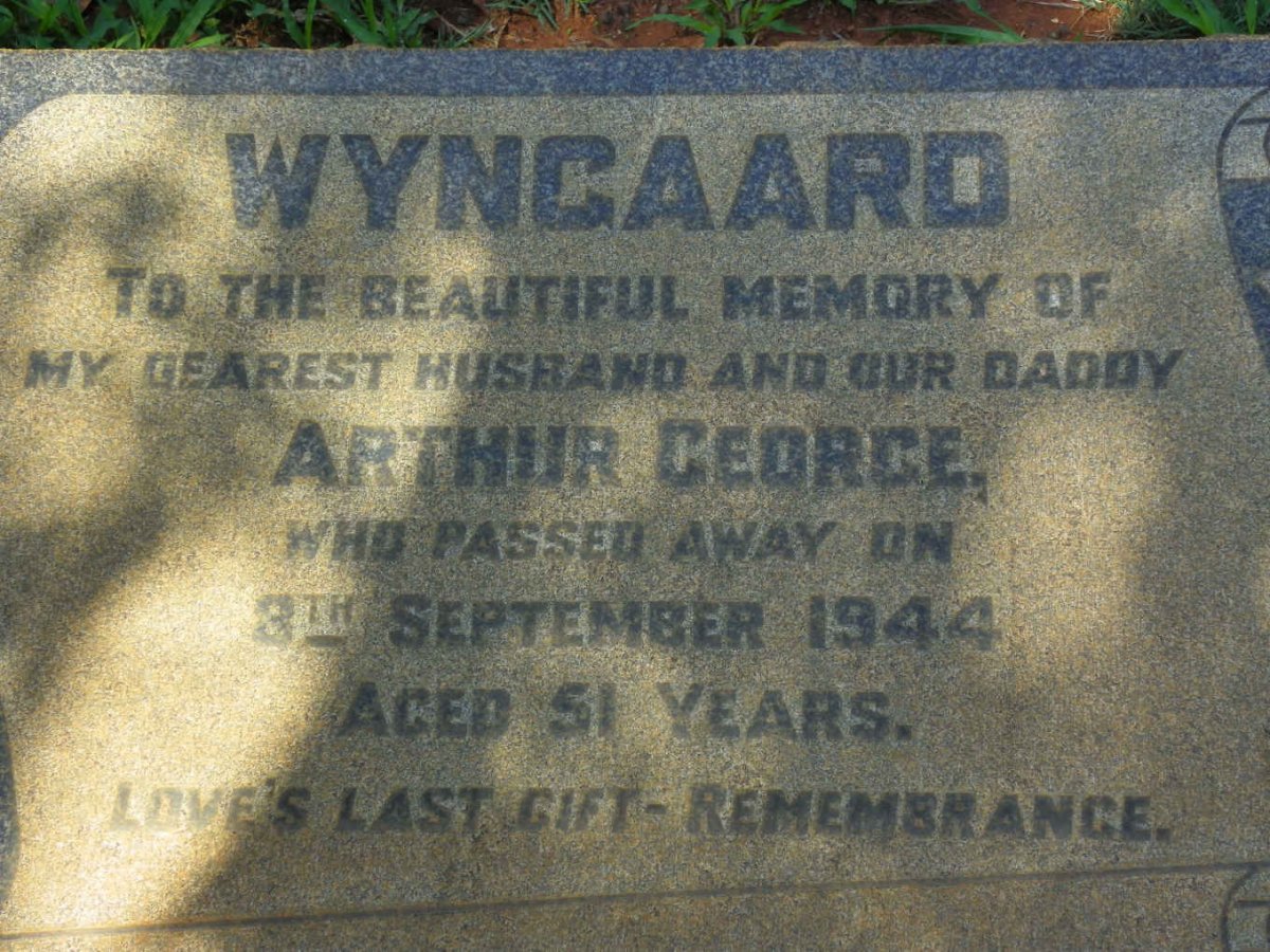 WYNGAARD Arthur George -1944