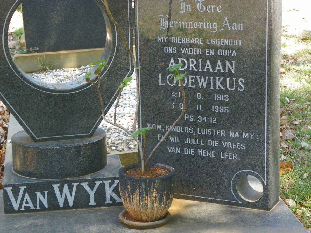 WYK Adriaan Lodewikus, van 1913-1985