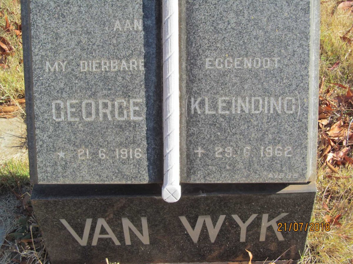 WYK George, van 1916-1962