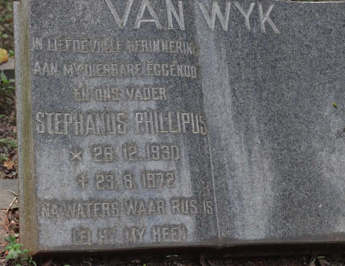 WYK Stephanus Phillipus, van 1930-1972