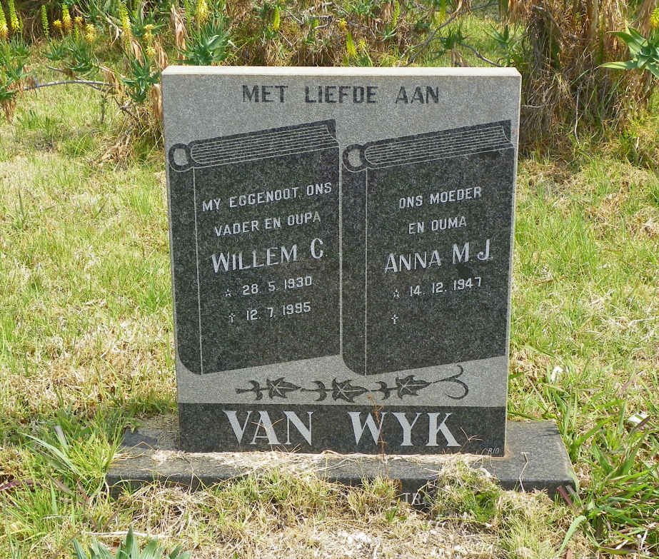 WYK Willem C., van 1930-1995 &amp; Anna M.J. 1947-