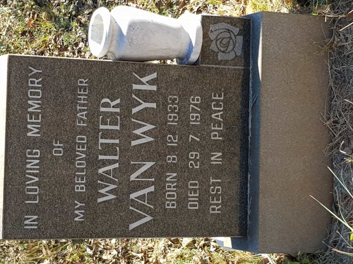 WYK Walter, van 1933-1976