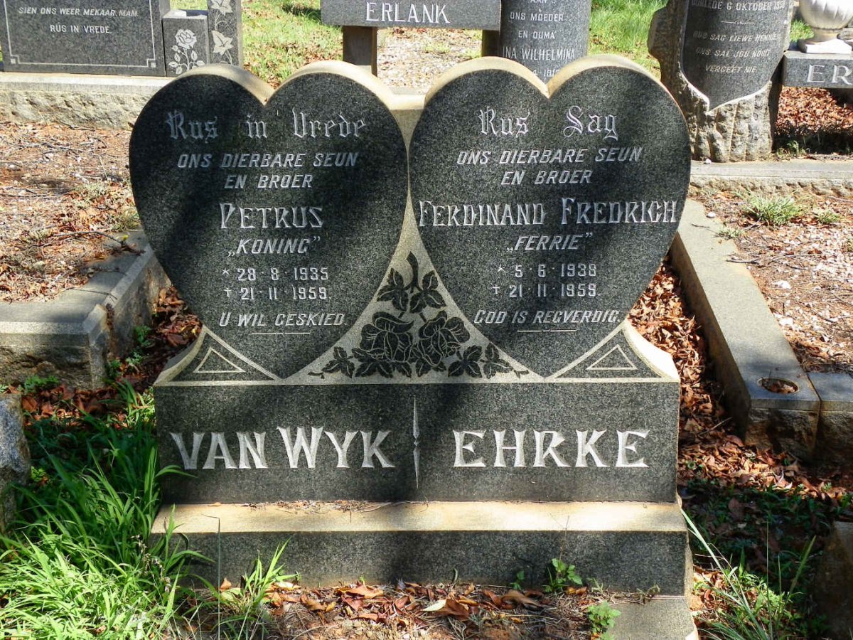 WYK Petrus, van 1935-1959 :: EHRKE Ferdinand Fredrich 1938-1959