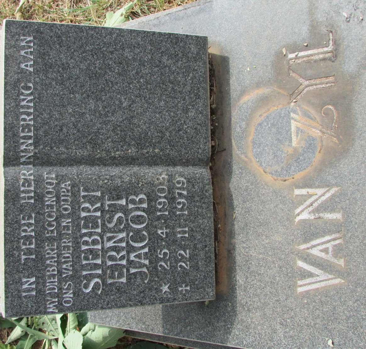 ZYL Siebert Ernst Jacob, van 1903-1979