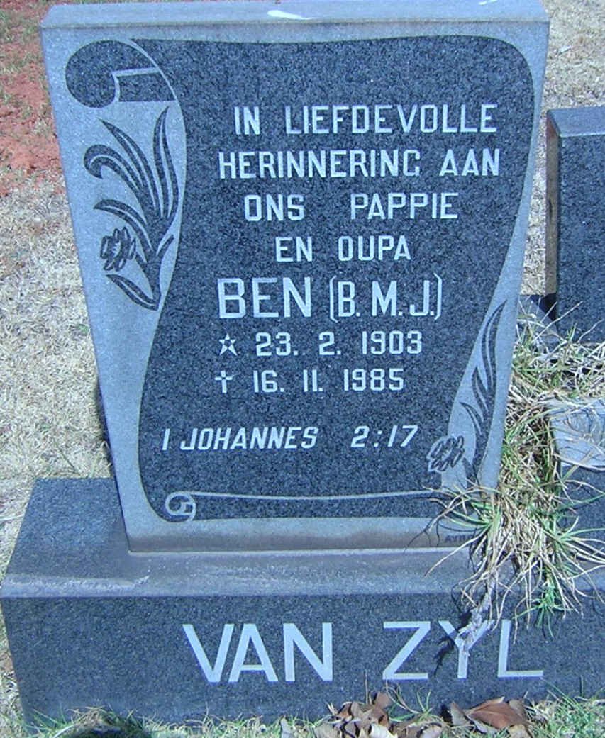 ZYL B.M.J., van 1903-1985