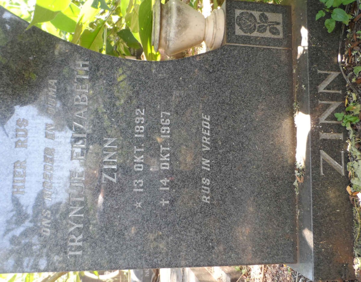 ZINN Tryntje Elizabeth 1892-1967