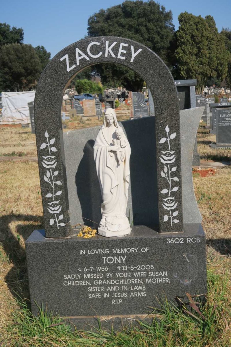 ZACKEY Tony 1956-2005