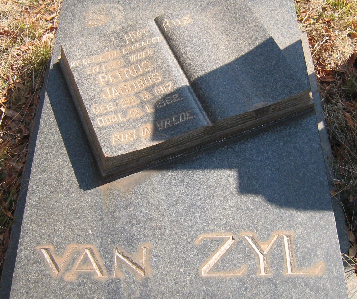 ZYL Petrus Jacobus, van 1917-1962