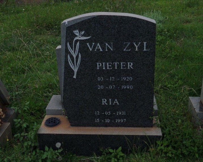 ZYL Pieter, van 1920-1990 &amp; Ria 1931-1997
