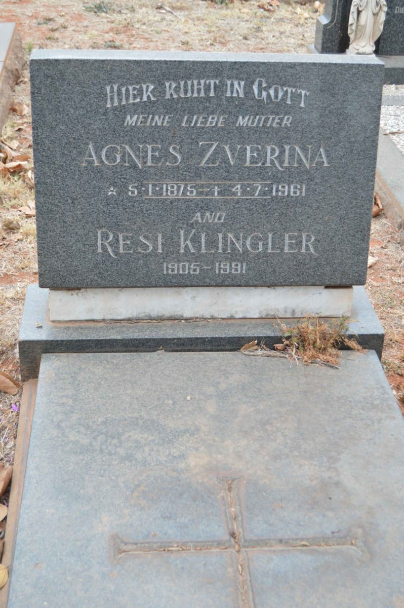 ZVERINA Agnes 1875-1961 :: KLINGLER Resi 1905-1991