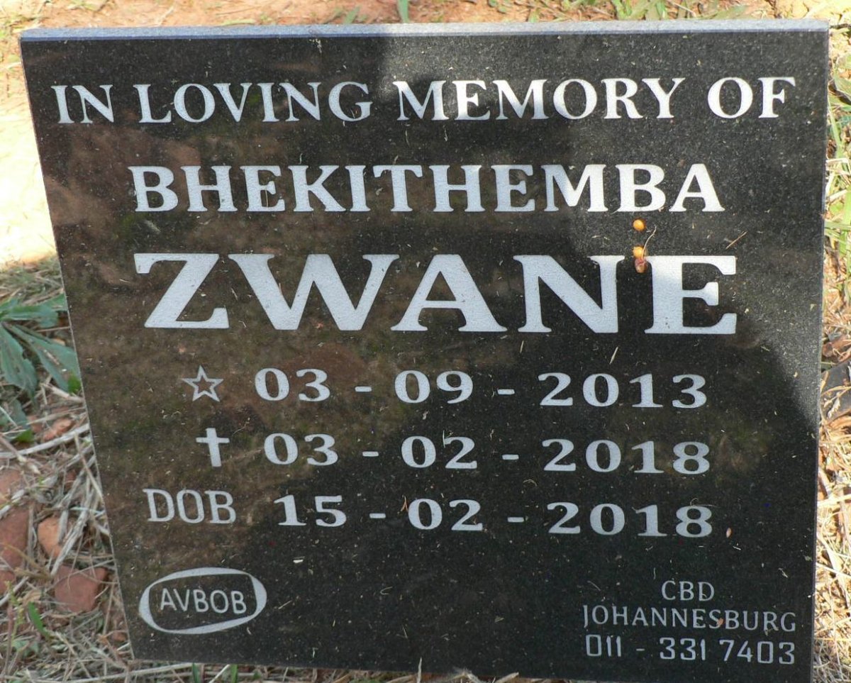 ZWANE Bhekithemba 2013-2018