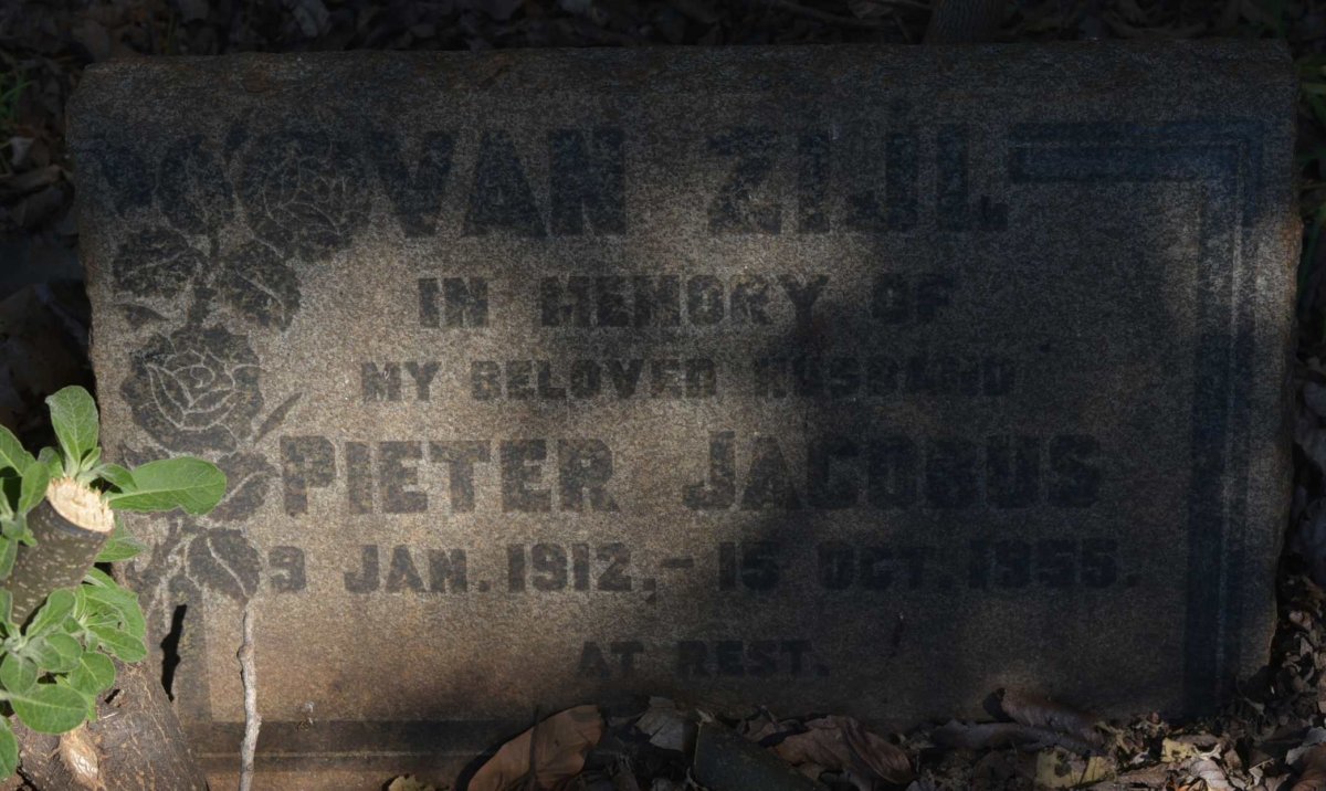 ZIJL Pieter Jacobus, van 1912-1955