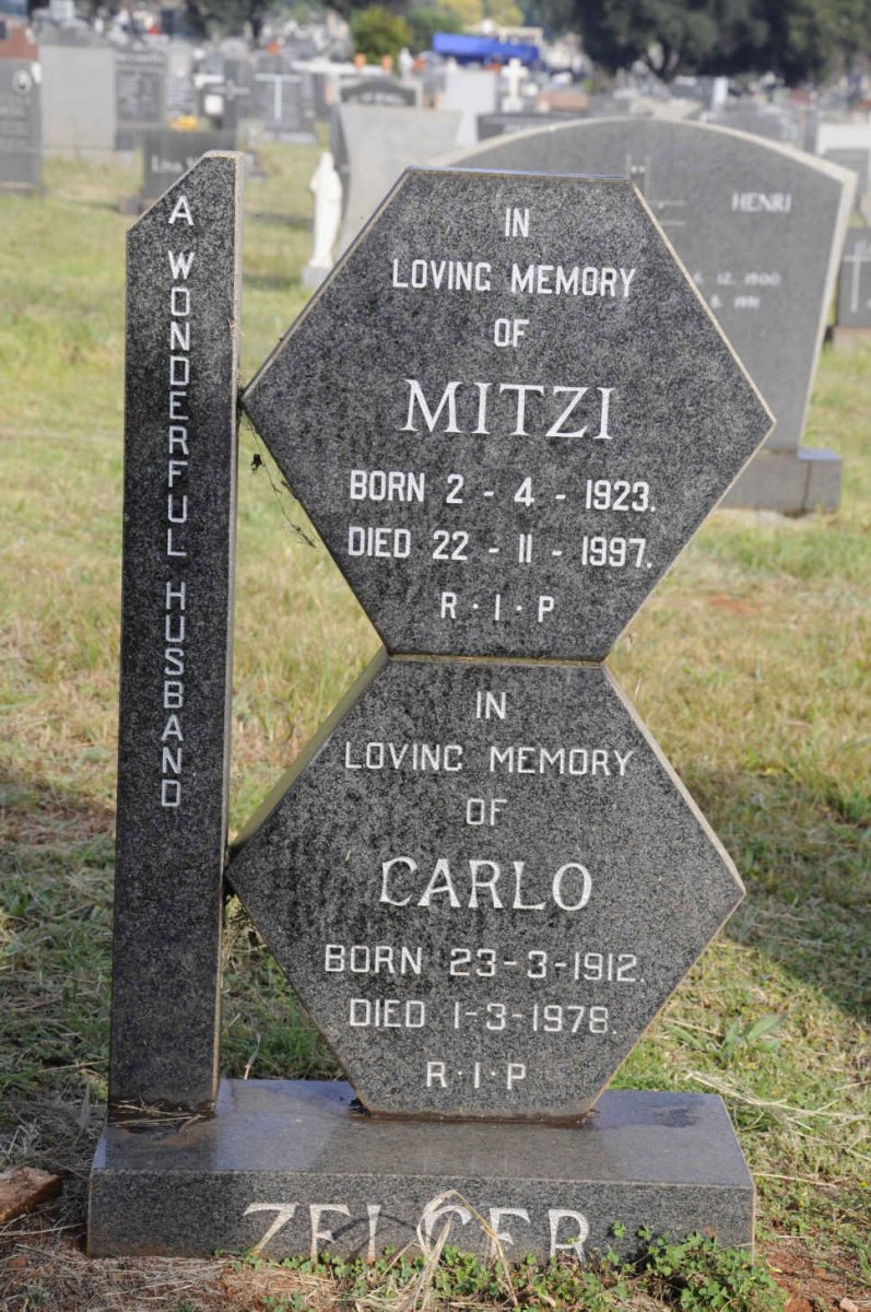 ZELGER Carlo 1912-1978 &amp; Mitzi 1923-1997