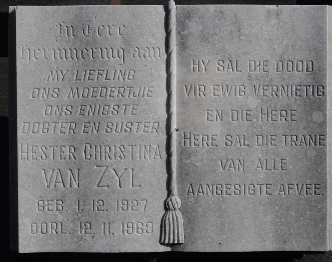 ZYL Hester Christina, van 1927-1969
