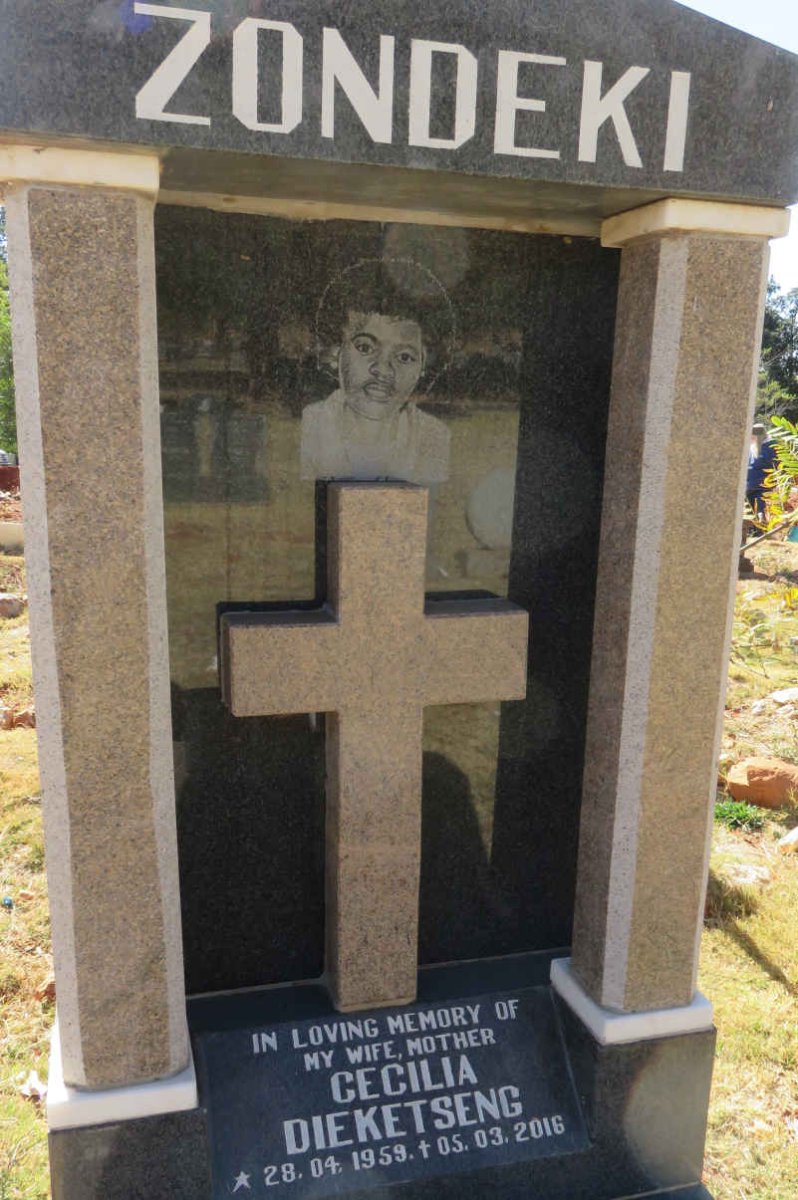 ZONDEKI Cecilia Dieketseng 1959-2016