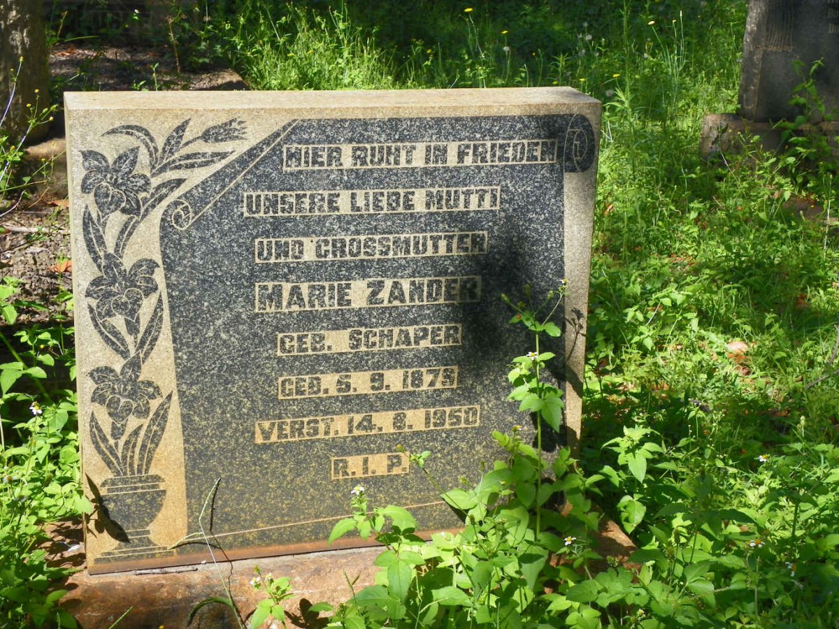 ZANDER Marie nee SCHAPER 1879-1950