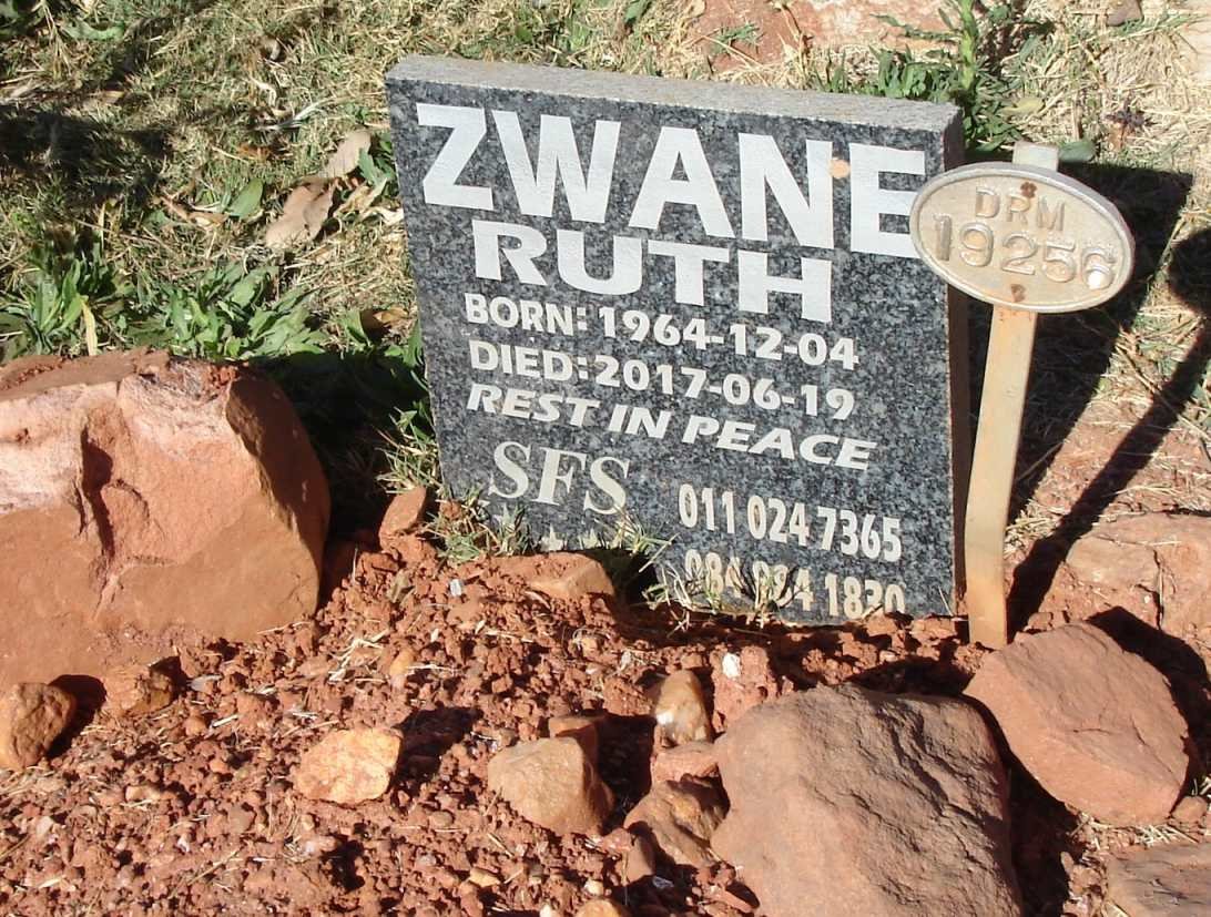 ZWANE Ruth 1964-2017