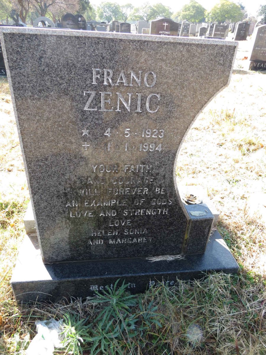 ZENIC Frano 1923-1994