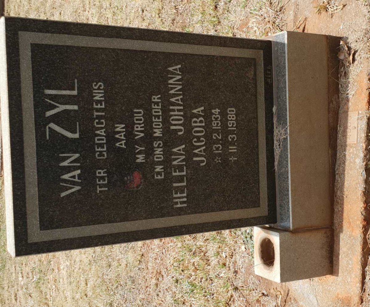 ZYL Helena Johanna Jacoba, van 1934-1980