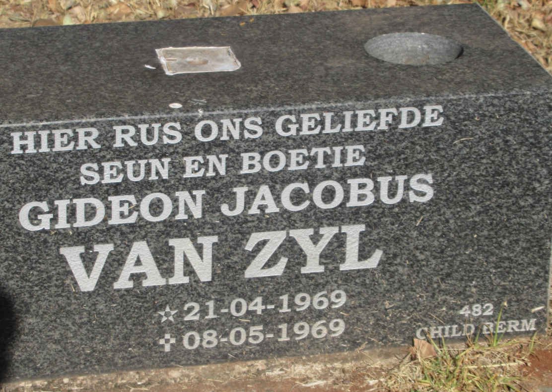 ZYL Gideon Jacobus, van 1969-1969