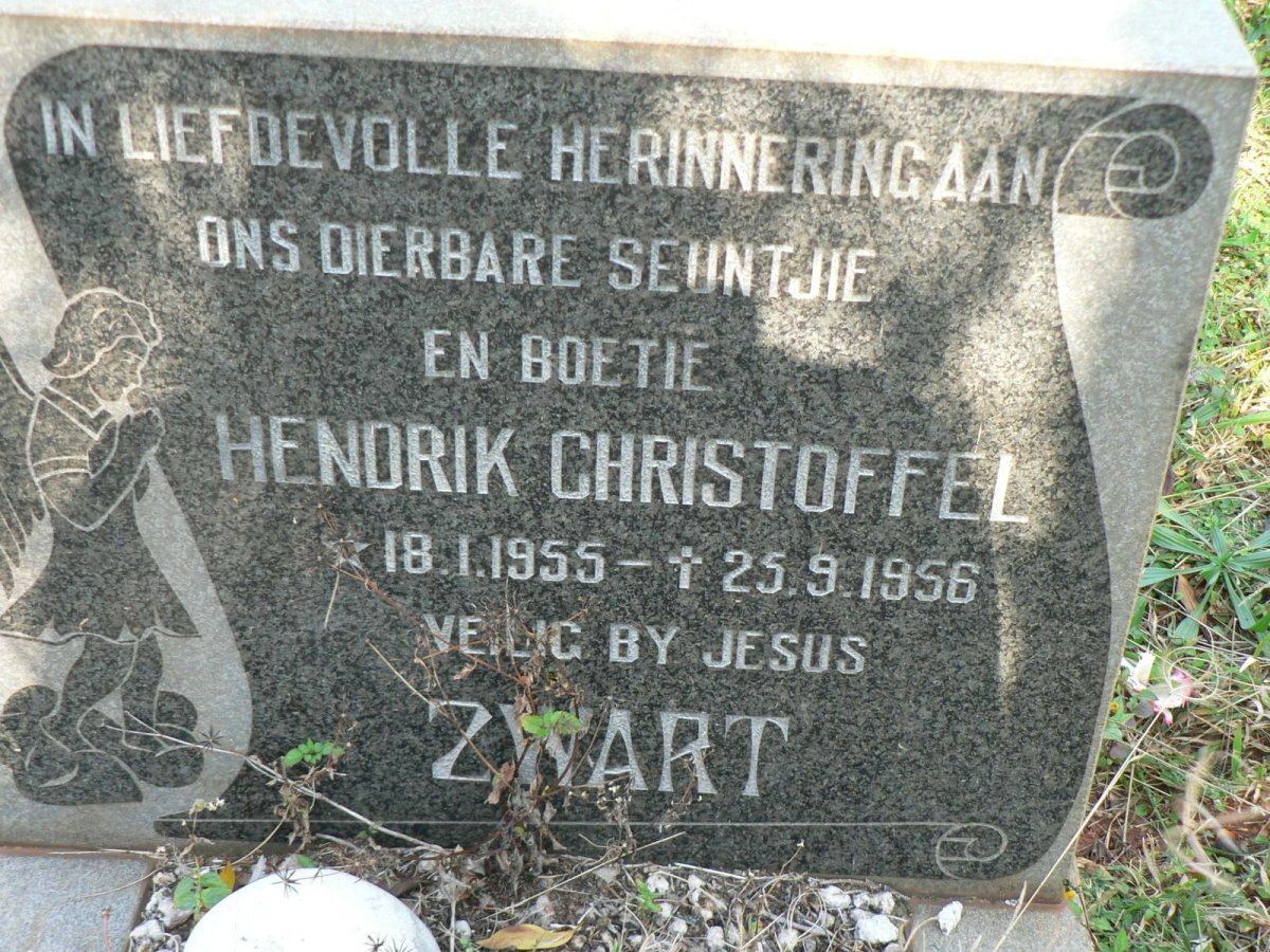 ZWART Hendrik Christoffel 1955-1956