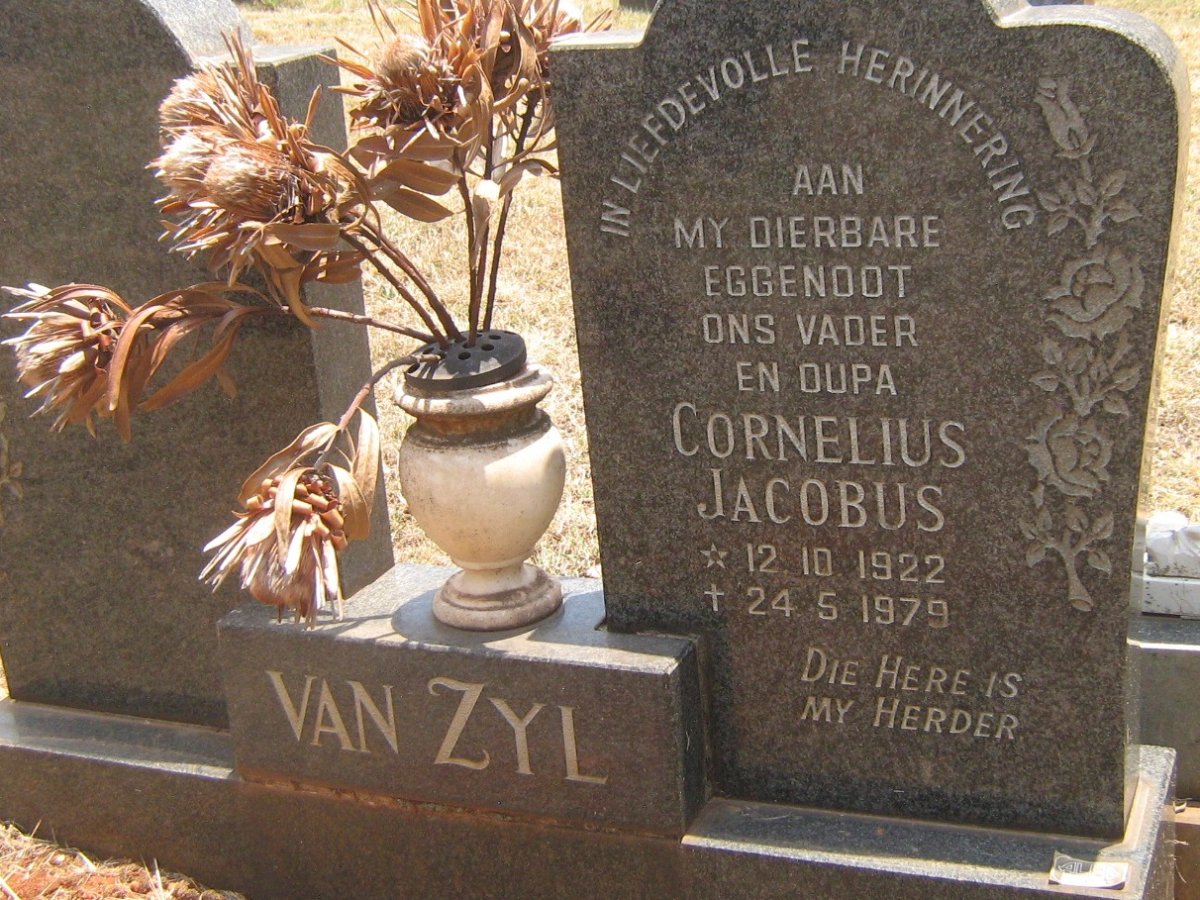 ZYL Cornelius Jacobus, van 1922-1979