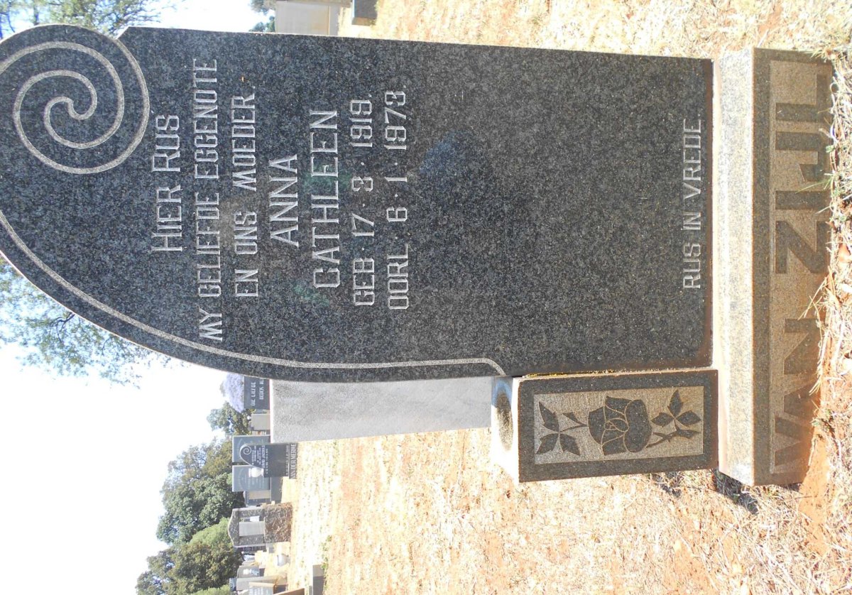 ZIJL Anna Cathleen, van 1919-1973
